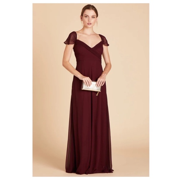 BIRDY GREY Spense Convertible Dress, Chiffon Cabernet, Size Medium, NWT! - Picture 2 of 8